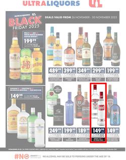 Ultra Liquors : Black Friday (26 November - 30 November 2025), page 1