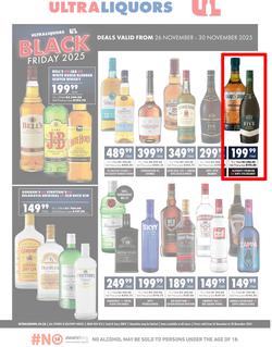 Ultra Liquors : Black Friday (26 November - 30 November 2025), page 1