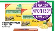 Closemyer Honeyed Ginger Tea-For 1 x 10 Teabags