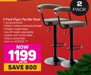 2 Pack Flynn Tan Bar Stool-Per Set
