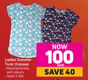 Ladies Summer Tunik Dresses-Each