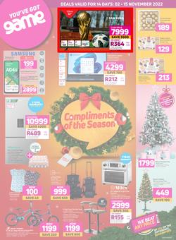 Game : Compliments Of The Season (02 November - 15 November 2022), page 1