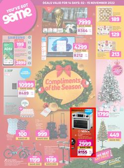 Game : Compliments Of The Season (02 November - 15 November 2022), page 1