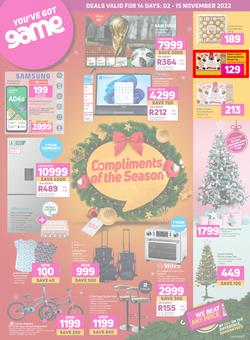 Game : Compliments Of The Season (02 November - 15 November 2022), page 1