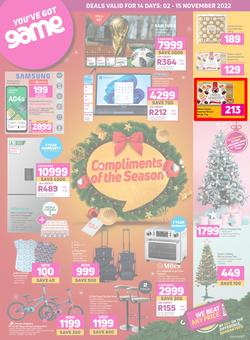 Game : Compliments Of The Season (02 November - 15 November 2022), page 1