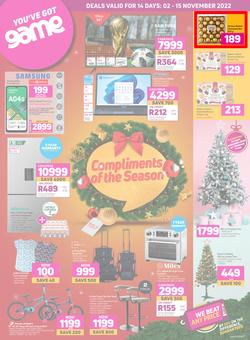 Game : Compliments Of The Season (02 November - 15 November 2022), page 1