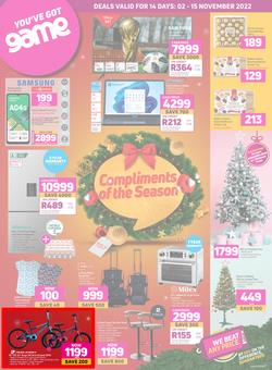 Game : Compliments Of The Season (02 November - 15 November 2022), page 1