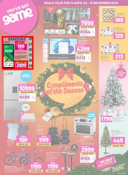 Game : Compliments Of The Season (02 November - 15 November 2022), page 1