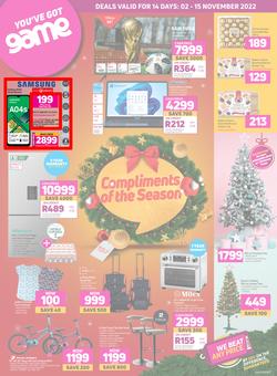 Game : Compliments Of The Season (02 November - 15 November 2022), page 1