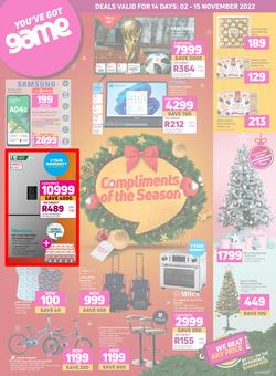 Game : Compliments Of The Season (02 November - 15 November 2022), page 1