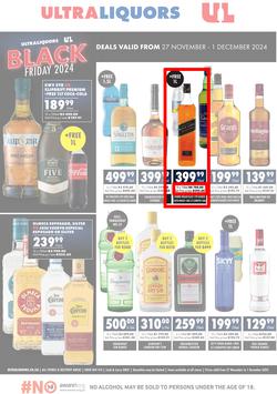 Ultra Liquors : Black Friday (27 November - 01 December 2024), page 1