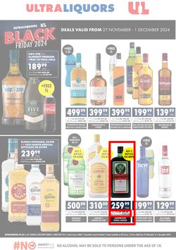 Ultra Liquors : Black Friday (27 November - 01 December 2024), page 1
