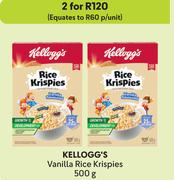 Kellogg's Vanilla Rice Krispies-For 2 x 500g