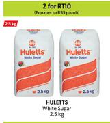 Huletts White Sugar-For 2 x 2.5kg
