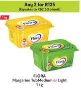 Flora Margarine Tub (Medium Or Light)-For Any 2 x 1kg