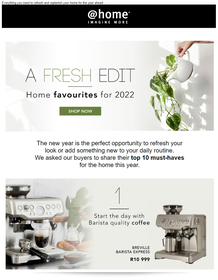 @Home : A Fresh Edit (Request Valid Dates From Retailer)