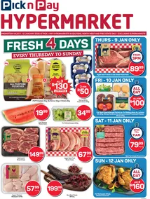 Pick n Pay Hypermarket Gauteng, North West & Free State : Fresh Specials (09 January - 12 January 2025)