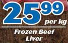 Frozen Beef Liver-Per Kg