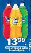 Spar-Letta Soft Drink Assorted-2Ltr Each