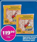 Supreme Frozen Mixed Chicken Portions-4Kg Each