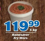 Randsaver Fry Wors-5Kg