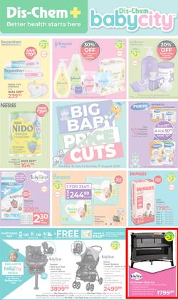 Dis-Chem : Big Baby Price Cuts (15 July - 17 August 2025), page 1