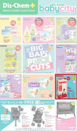 Dis-Chem : Big Baby Price Cuts (15 July - 17 August 2025), page 1