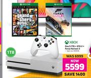 Xbox One S 1TB + GTA V + Forza Horizon 3