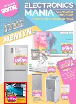 Game Menlyn : Electronics Mania (23 June - 4 July 2021), page 1