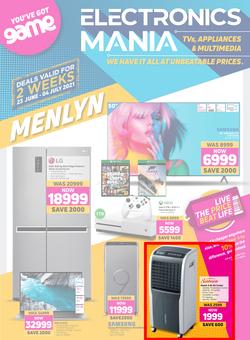Game Menlyn : Electronics Mania (23 June - 4 July 2021), page 1