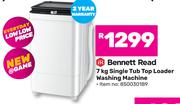 Bennett Read 7Kg Single Tub Top Loader Washing Machine