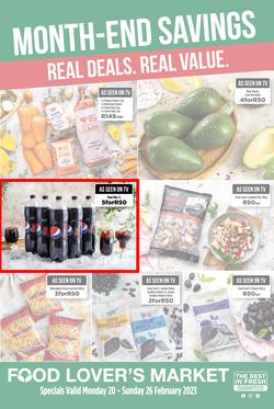 Food Lover's Market Gauteng, Limpopo, North West, Mpumalanga, Free State & Northern Cape : Month-End Savings (20 February - 26 February 2023), page 1