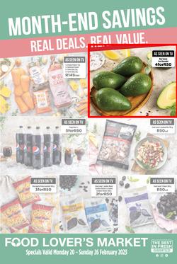 Food Lover's Market Gauteng, Limpopo, North West, Mpumalanga, Free State & Northern Cape : Month-End Savings (20 February - 26 February 2023), page 1