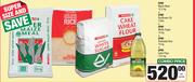 Spar Maize Meal 12.5Kg+Sunflower Oil 2L+White Sugar 10Kg+Parboiled Rice10Kg+Cake Flour12.5Kg-For All