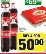 Coca-Cola Regular Only-4 x 1.5Ltr