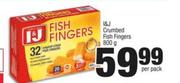 I & J Crumbed Fish Finger-800g Per Pack