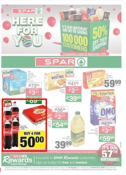 SPAR Centurion : Here For You (25 August - 07 September 2020), page 1