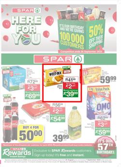 SPAR Centurion : Here For You (25 August - 07 September 2020), page 1