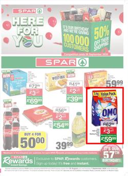 SPAR Centurion : Here For You (25 August - 07 September 2020), page 1