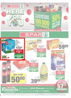 SPAR Centurion : Here For You (25 August - 07 September 2020), page 1