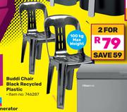 Buddi Chair Black Recycled Plastic-For 2