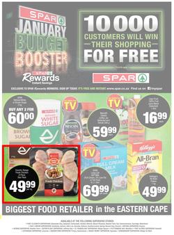 SUPER SPAR EASTERN CAPE : January Budget Booster (21 Jan - 2 Feb 2020), page 1