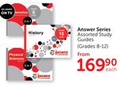 Answer Series Assorted Study Guides(Grade 8-12)-Each