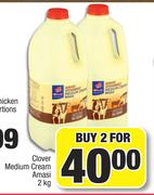 Clover Medium Cream Amasi-For 2 x 2Kg