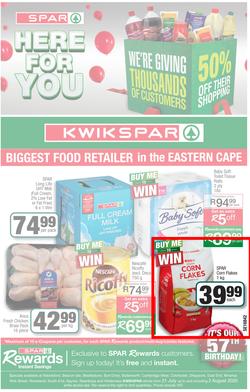 KWIKSPAR EASTERN CAPE : Here For You (21 July - 2 August 2020), page 1