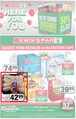 KWIKSPAR EASTERN CAPE : Here For You (21 July - 2 August 2020), page 1