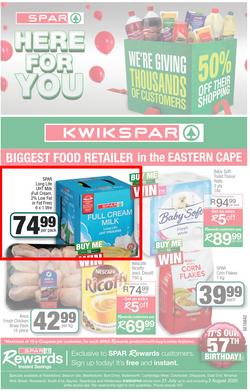 KWIKSPAR EASTERN CAPE : Here For You (21 July - 2 August 2020), page 1