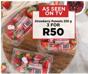 Strawberry Punnets-For 3 x 250g