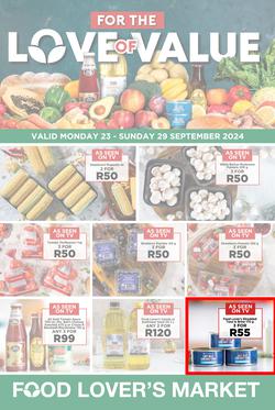 Food Lover's Market : Love Of Value (23 September - 29 September 2024), page 1