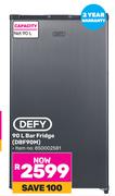 Defy 90L Bar Fridge DBF90M